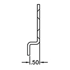 SEES FireTab Z-Bracket, 1/2"
