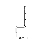 SEES FireTab Z-Bracket, 7/8"