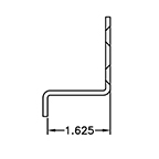 SEES FireTab Z-Bracket, 1-5/8"