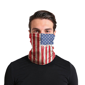 Mask, Face Buff, American Flag