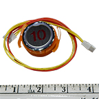 PushButton, Rnd Flush S/S "10"