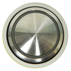 Button, Blank Stainless for Vand Resistant