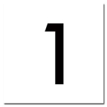 BUTTON INSERT, SQUARE #1