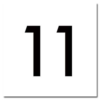 BUTTON INSERT, SQUARE #11