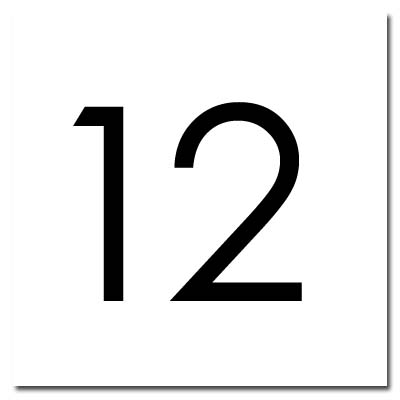 BUTTON INSERT, SQUARE #12