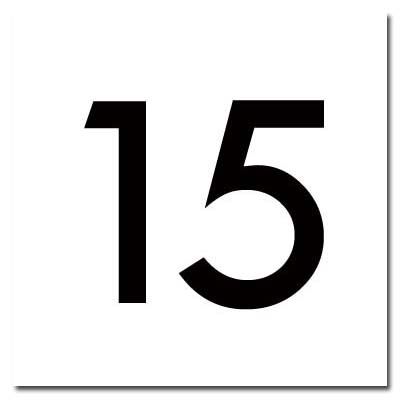 BUTTON INSERT, SQUARE #15