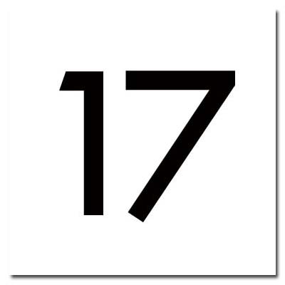 BUTTON INSERT, SQUARE #17