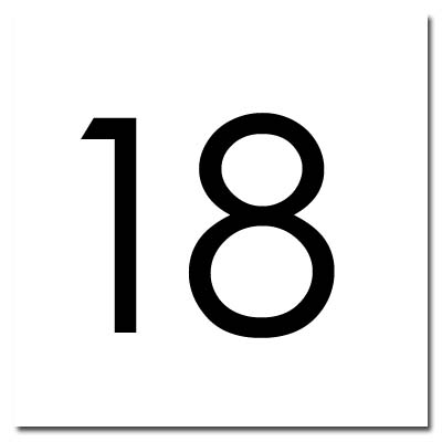 BUTTON INSERT, SQUARE #18