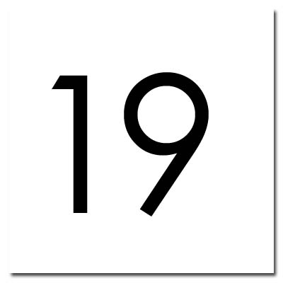 BUTTON INSERT, SQUARE #19