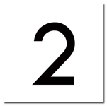 BUTTON INSERT, SQUARE #2