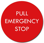 BUTTON INSERT, RND "PULL EMER