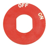 BEZEL ROUND RED MARKED "OFF-ON
