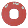 BEZEL, RND RED BLANK FOR KEY S