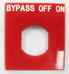 BEZEL,SQUARE RED, BYPASS-OFF-O