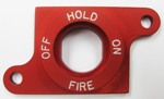 BEZEL, RED, HOLD ON FIRE OFF