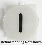 BUTTON, WHITE, CAR STA., #13