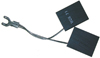 CARBON BRUSH,SPLIT,1-1/4 X 1 X