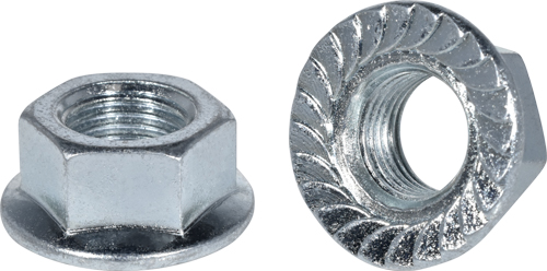 1/2-20 Hex Serrated Flange Nut Z.P