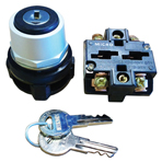 KEY SWITCH ASSY, 3 POS, SPRING