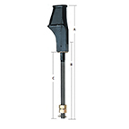 WEDGE SOCKT 3/8"ROPE 12"ROD L