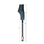 WEDGE SOCKT 3/8"ROPE 18"ROD L