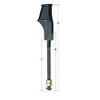 WEDGE SOCKT 5/8"ROPE 36"ROD L